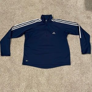 Men’s Adidas Navy Blue Quarter Zip Midlayer